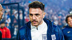 El técnico Mariano Soso previo a un cotejo con Alianza Lima.