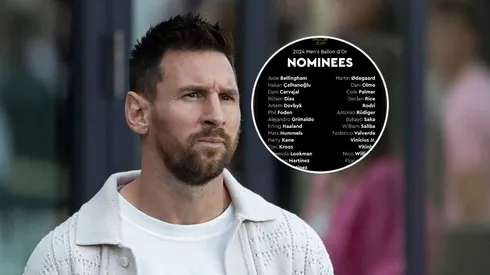 Messi y los nominados al Balón de Oro 2024.