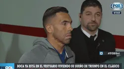 Video: la cara de Tevez entrando al Monumental lo dice todo
