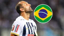 Hernán Barcos jugando para Alianza Lima.