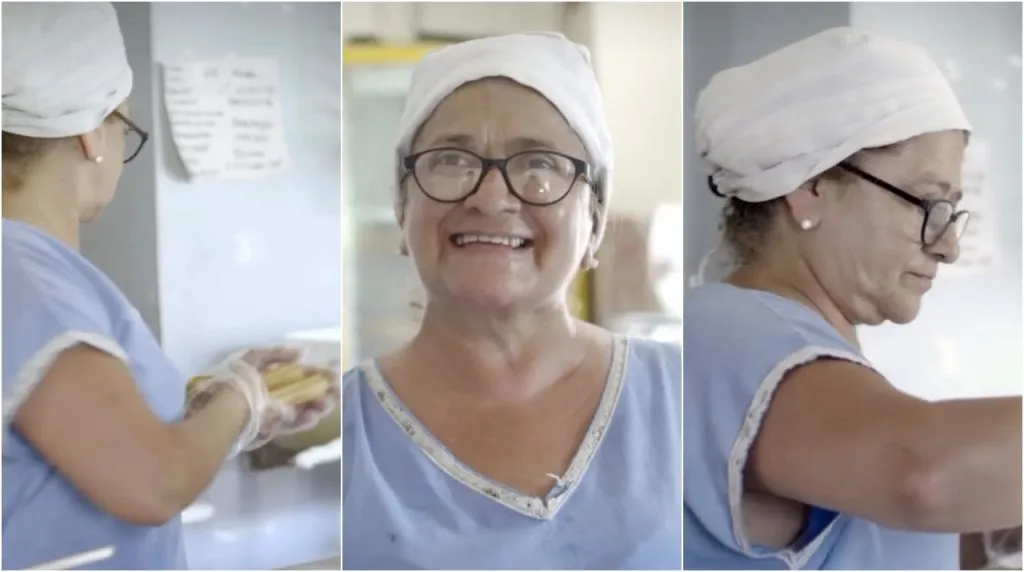 Raquel trabajando en ‘La Churrería de Funes’. (Foto: cortesía de la entrevistada)