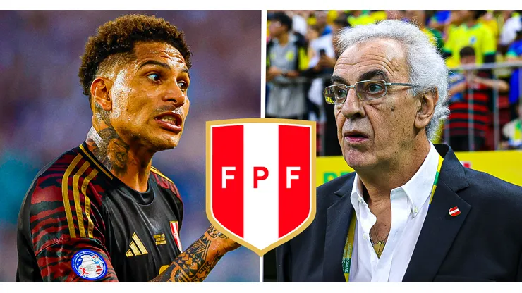 Jorge Fossati y Paolo Guerrero, técnico y jugador de Perú.
