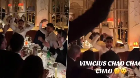 Rodri Hernández le dedicó el Balón de Oro a Vinicius Júnior en la celebración post ceremonia.