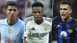 Vinícius Júnior, Rodri y Lautaro Martínez, 3 de los nominados al Balón de Oro 2024. (Imago)