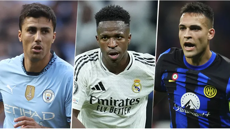 Vinícius Júnior, Rodri y Lautaro Martínez, 3 de los nominados al Balón de Oro 2024. (Imago)