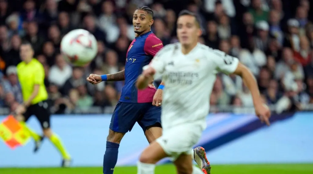 El gol de Raphinha contra Real Madrid. (Foto: Imago)