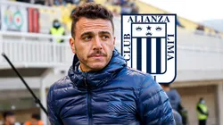 Mariano Soso dirigiendo un partido de Alianza Lima.