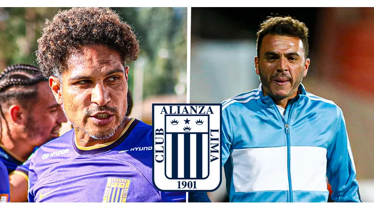 Paolo Guerrero y Mariano Soso, delantero y técnico de Alianza Lima.
