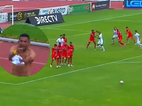 VIDEO | Ángel Gracia hace el gol de su vida, se lo grita a la dirigencia de El Nacional, y lo expulsan