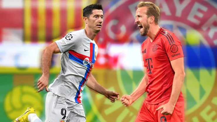 Robert Lewandowski y Harry Kane, los dos máximos goleadores de la temporada, se enfrentan este miércoles por Champions League.
