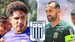 Paolo Guerrero y Hernán Barcos, delanteros de Alianza Lima.