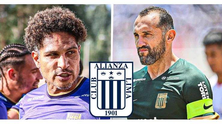 Paolo Guerrero y Hernán Barcos, delanteros de Alianza Lima.