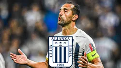 Hernán Barcos jugando para Alianza Lima.