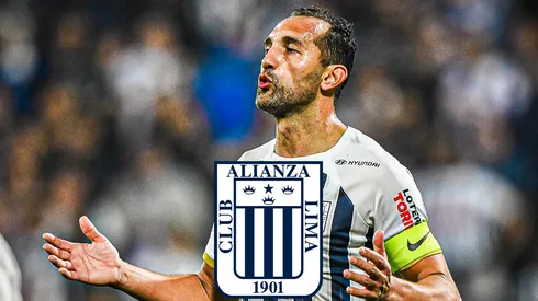 Hernán Barcos jugando para Alianza Lima.