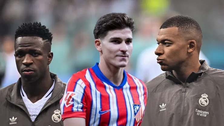 Julián Álvarez, Vinicius y Mbappé, en medio de la crisis de goles en España.