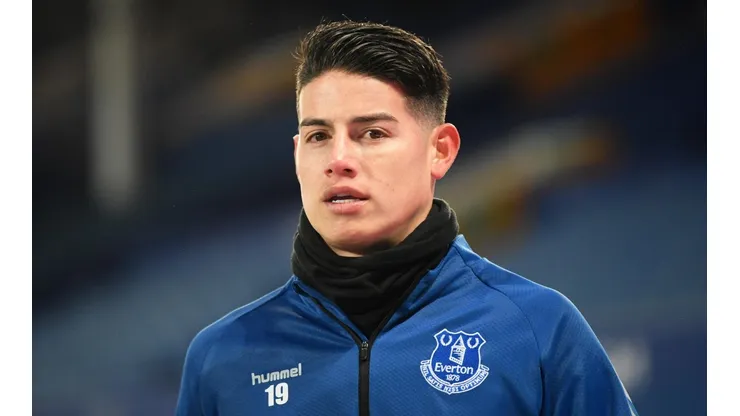 James Rodríguez, jugador del Everton de Inglaterra.