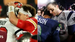Tom Brady, Patrick Mahomes y Russell Wilson