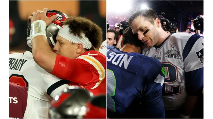 Tom Brady, Patrick Mahomes y Russell Wilson