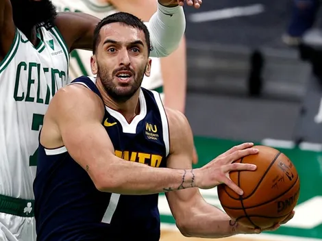 Campazzo lo deja todo: se tiró de cabeza por salvar un balón