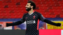 Mohamed Salah, autor del primer tanto de Liverpool