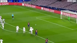 El gol de penal de Lionel Messi.