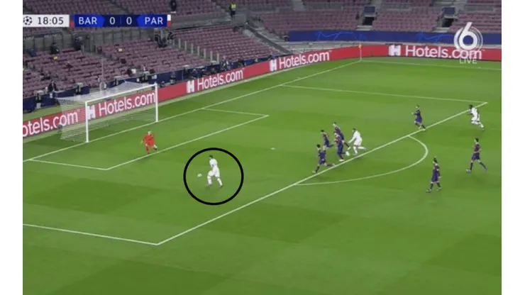 El gol errado por Mauro Icardi.