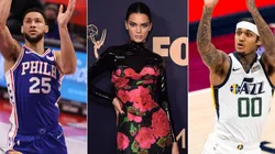 Ben Simmons, Kendall Jenner y Jordan Clarkson (Foto: Getty)