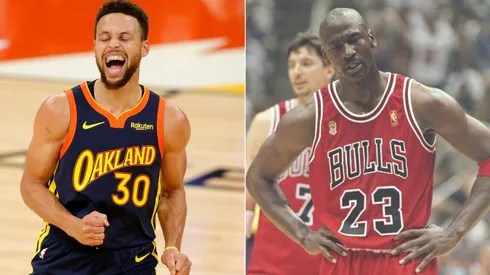 Stephen Curry y Michael Jordan