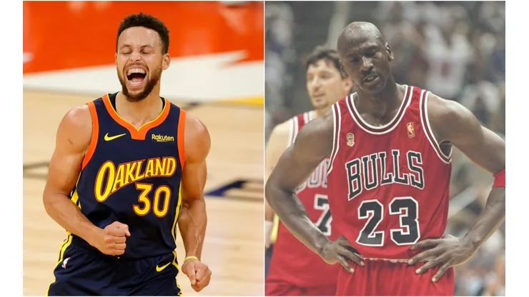 Stephen Curry y Michael Jordan