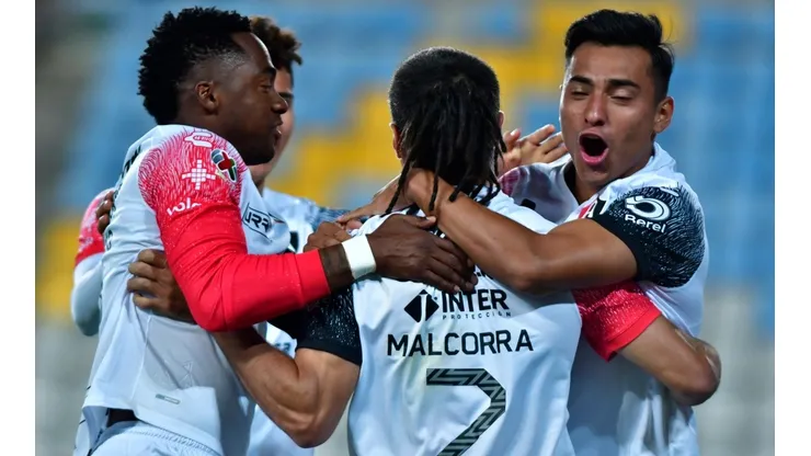 Atlas celebra su victoria ante Pachuca por la jornada 6 del Guard1anes 2021.