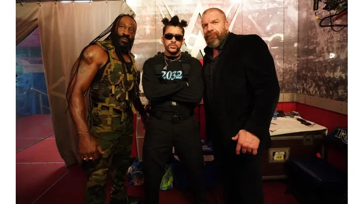 Booker T, Bad Bunny y Triple H