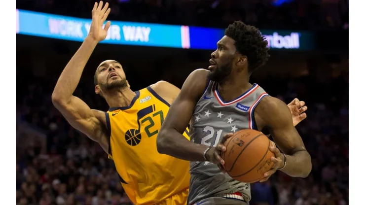 Rudy Gobert y Joel Embiid