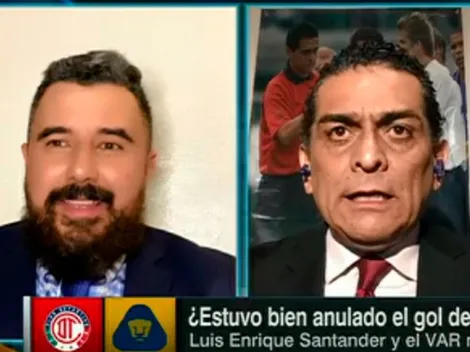 "Estás perdido": Felipe Ramos Rizo estalló contra Álvaro Morales por justificar el gol anulado a Pumas