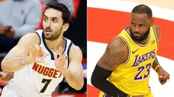 Facundo Campazzo y LeBron James