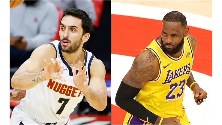 Facundo Campazzo y LeBron James