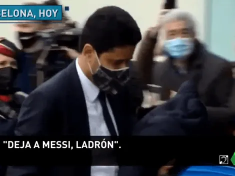 Video: hinchas de Barcelona insultaron al presidente de PSG por querer llevarse a Messi