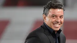 Sonrisa bien grande para Marcelo Gallardo.
