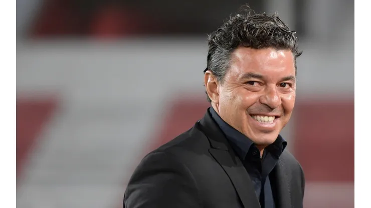 Sonrisa bien grande para Marcelo Gallardo.
