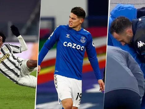 Fin de semana doloroso: Ospina, Cuadrado y James; todos lesionados