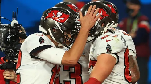 Tom Brady y Rob Gronkowski