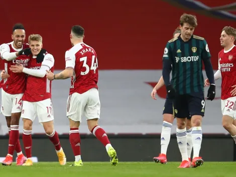 El Leeds de Bielsa reaccionó tarde y perdió 4 a 2 con el Arsenal