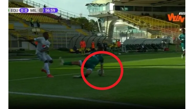 Este fue el penal que el VAR le anuló a Millonarios contra La Equidad.