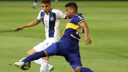 Nahuel Tenaglia enfrentando a Boca.