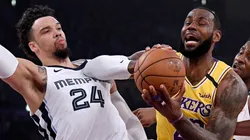 Dillon Brooks y LeBron James