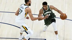 Rudy Gobert y Giannis Antetokounmpo