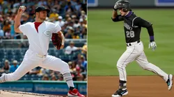 Trevor Bauer y Nolan Arenado