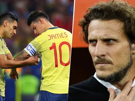 Diego Forlán se mojó y se sinceró sobre lo que piensa de James y Falcao