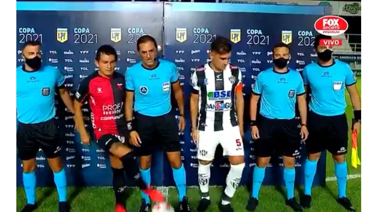 El momento de la picardía de Rodríguez.
