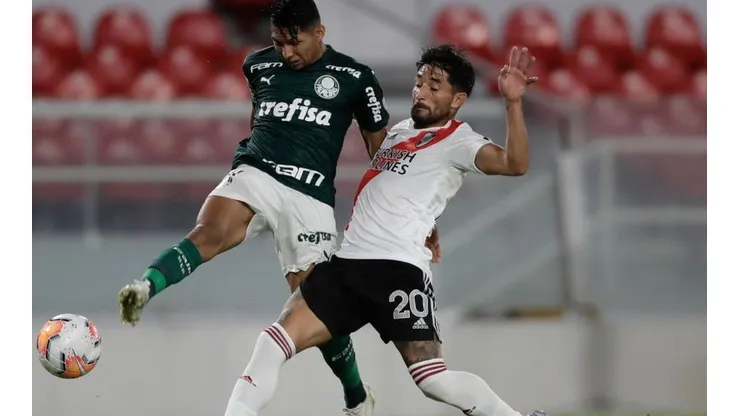 Milton Casco en la serie contra Palmeiras.
