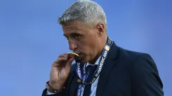 Crespo con su medalla de la Copa Sudamericana.